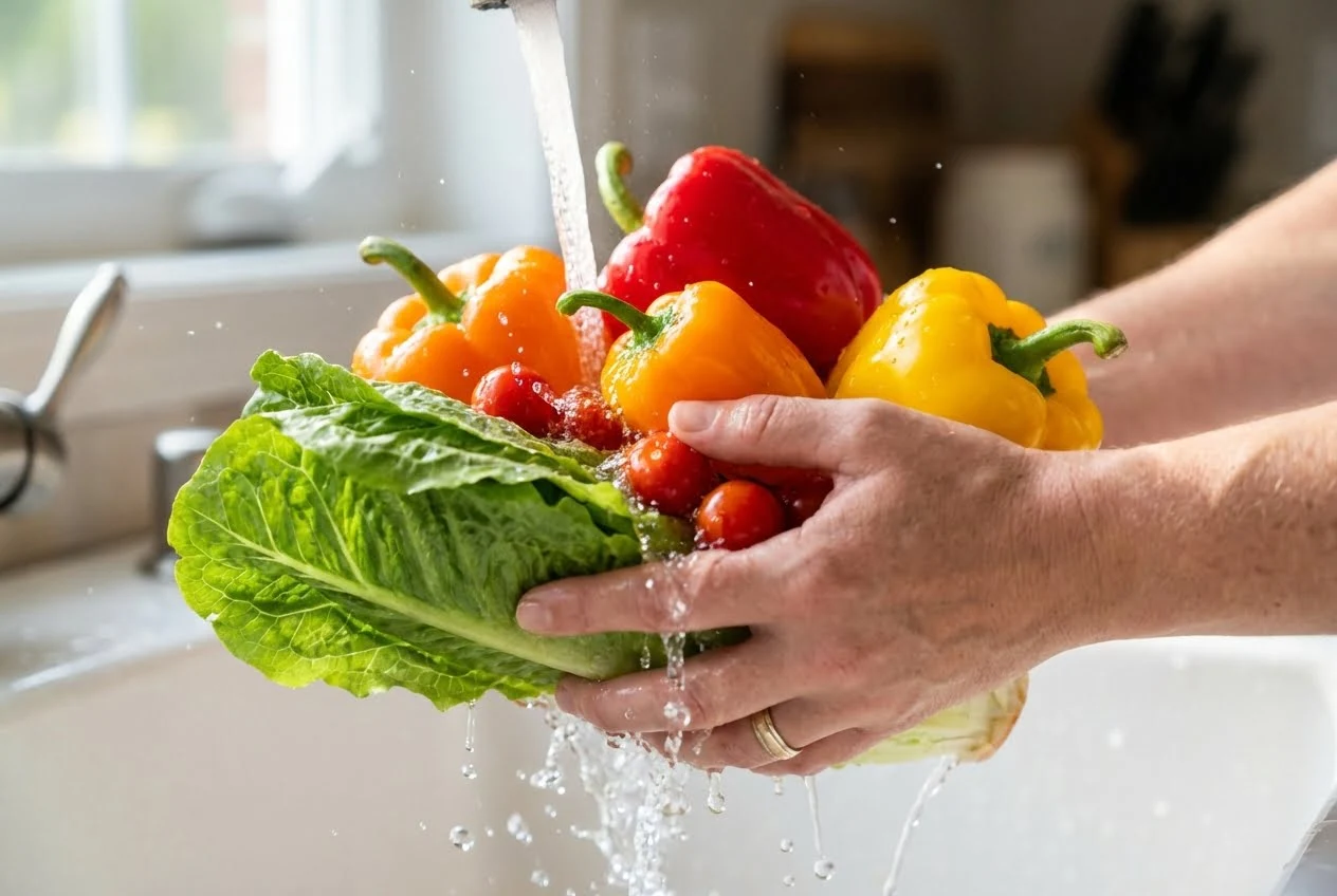 warzywa myte żywą wodą